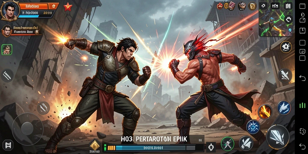 Tampilan gameplay H03 yang penuh aksi dan mendebarkan.