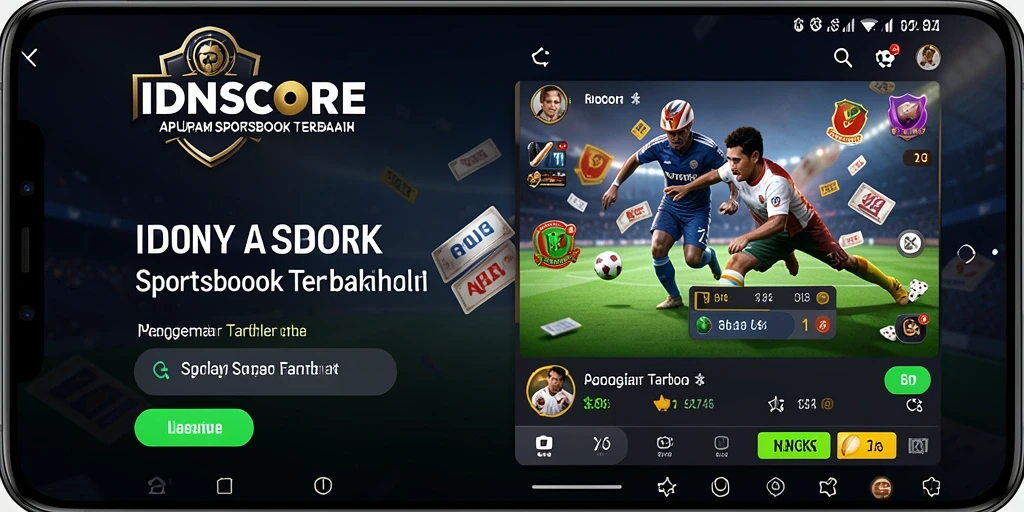 Tampilan screenshot IDNSCORE yang menarik dengan bet yang sedang berlangsung.
