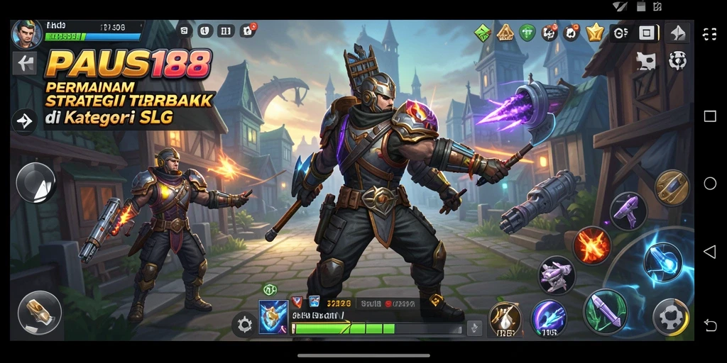 Screenshot menampilkan gameplay dinamis dan strategi dalam PAUS188.