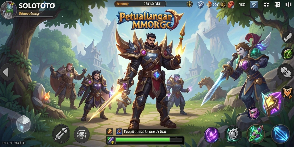 Tangkapan layar gameplay SOLOTOTO saat pemain bertempur dalam misi menarik.